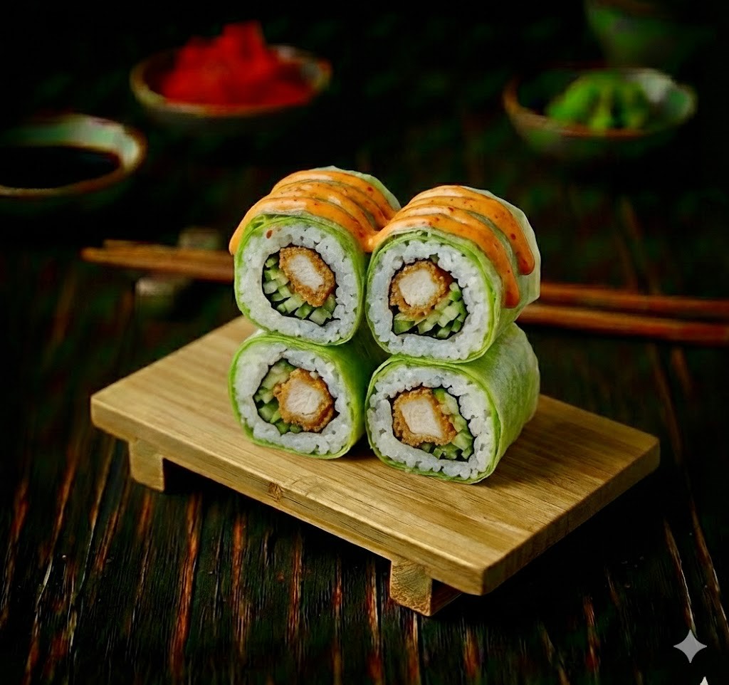 Springroll Poulet pané Concombre Mayo Epice